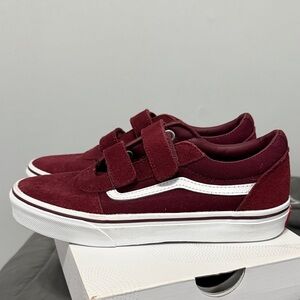 Vans Kids Sneakers in Burgundy and White